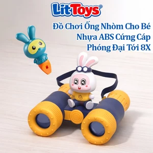 Bộ Đồ Chơi Ống Nhòm Kèm Sáo thổi ToysLit Cho Bé, Nhựa ABS Cao Cấp Bền Bỉ Phóng Đại Lên Đến 8 Lần