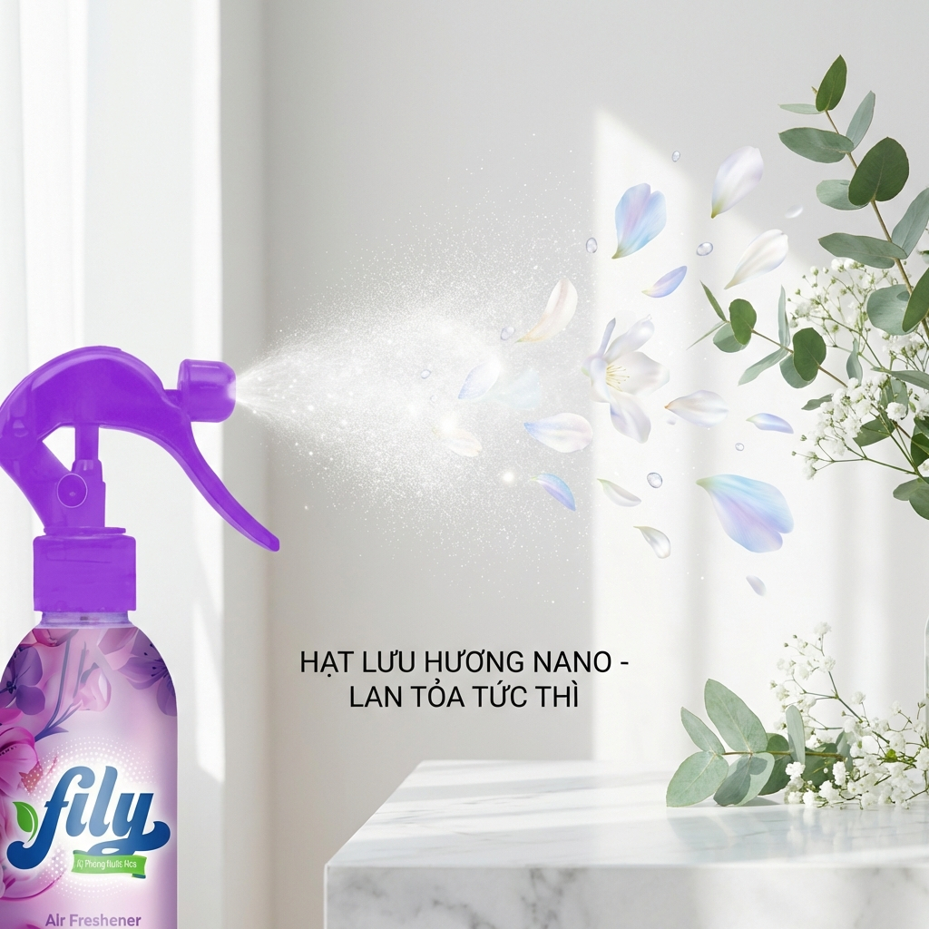 Chai Xịt Thơm Phòng Nước Hoa Fily 400ml Khử Mùi Phòng HIệu Quả Mang Đến Không Gian Sống Cao Cấp