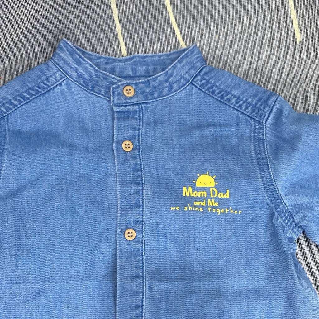 Áo Jean Mỏng Cho Bé Trai Bé Gái 0-24 Tháng (3-13kg) Hàng Dư Xịn, Mềm Nhẹ Thoáng Mát C2344 L061