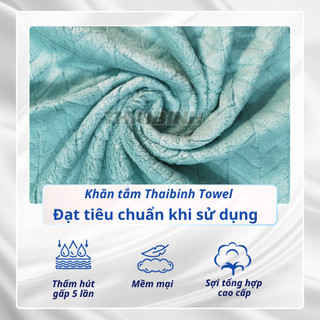 Combo 5 khăn gội đầu spa 35x75cm Thai Bình Towel chất liệu Microfibe 35*75cm cao cấp tiện lợi
