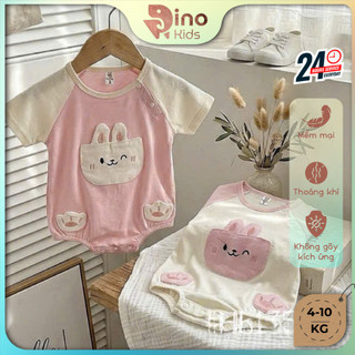 Body liền thân mùa hè cho bé gái 4-10Kg. Bodysuit cho bé đầy tháng, thôi nôi, đi chơi. Dino Kids