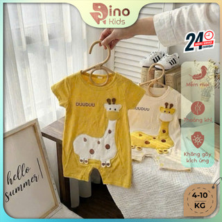 Bodysuit đùi họa tiết hưu cao cổ cho bé 4-10Kg. Bộ đồ liền thân mùa hè cho bé. Dino Kids