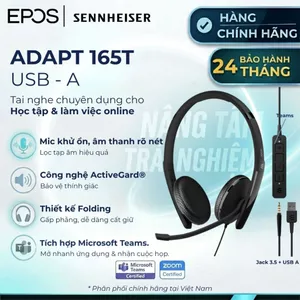 Tai Nghe Chụp Tai ADAPT 165T USB II Có dây Có Mic, Giảm Ồn, Bảo Vệ Thính Giác, Bảo Hành 24T [Hỏa Tốc]