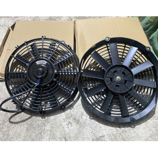 Quạt két nước, Quạt gió tản nhiệt ô tô xe tải, Quạt dàn nóng 2 chiều chổi than kích thước 12 inch 12V 24V.D