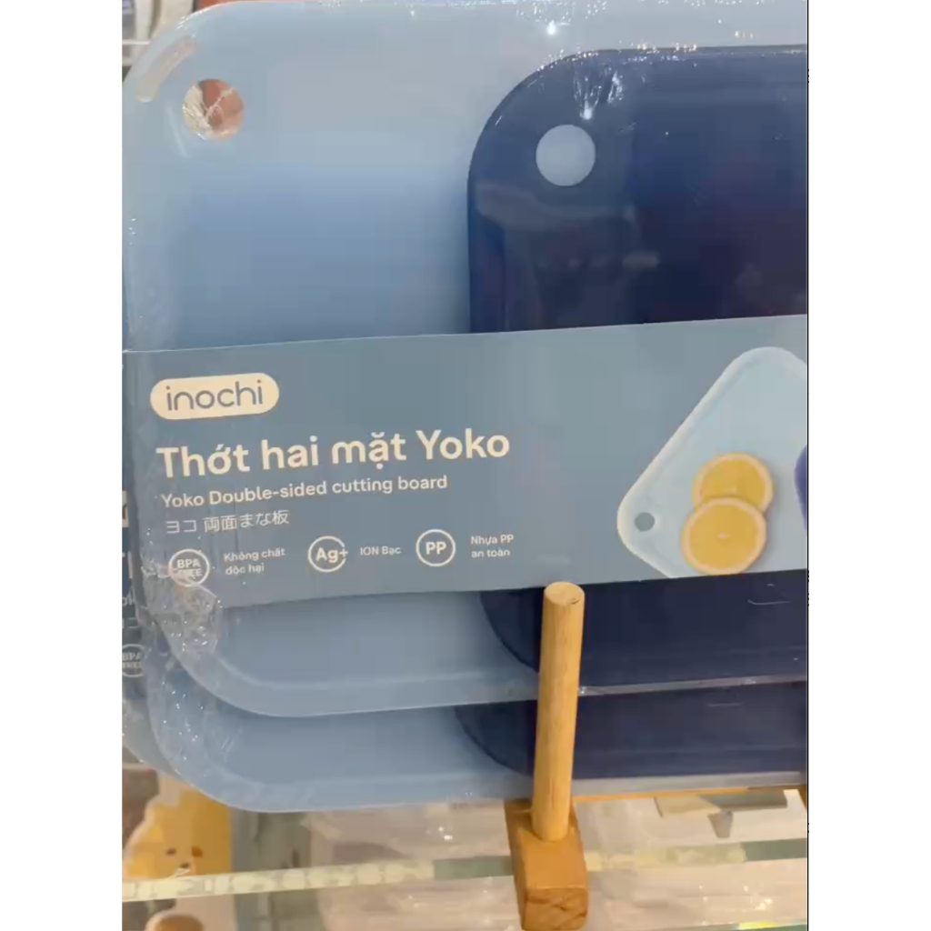 [MỚI] BỘ 2 THỚT (nhỏ-trung) - 2 MẶT Yoko Inochi chịu nhiệt, nhỏ gọn tiện lợi, giúp căn bếp gọn gàng, màu pastel xinh xắn