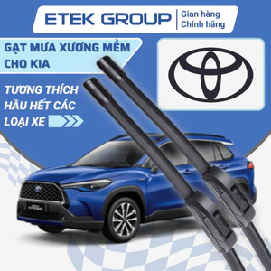 Gạt mưa ô tô TOYOTA, Cần gạt mưa UP PART Silicone xương sắt cho xe: Vios,Corolla Cross, Altis,Camry, Fortuner, Avanza...