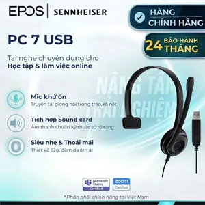 Tai Nghe Tổng Đài PC7 USB Có Dây Có Mic - Thu tiếng rõ ràng, Bảo hành 12 tháng EPOS [ Hỏa Tốc ]
