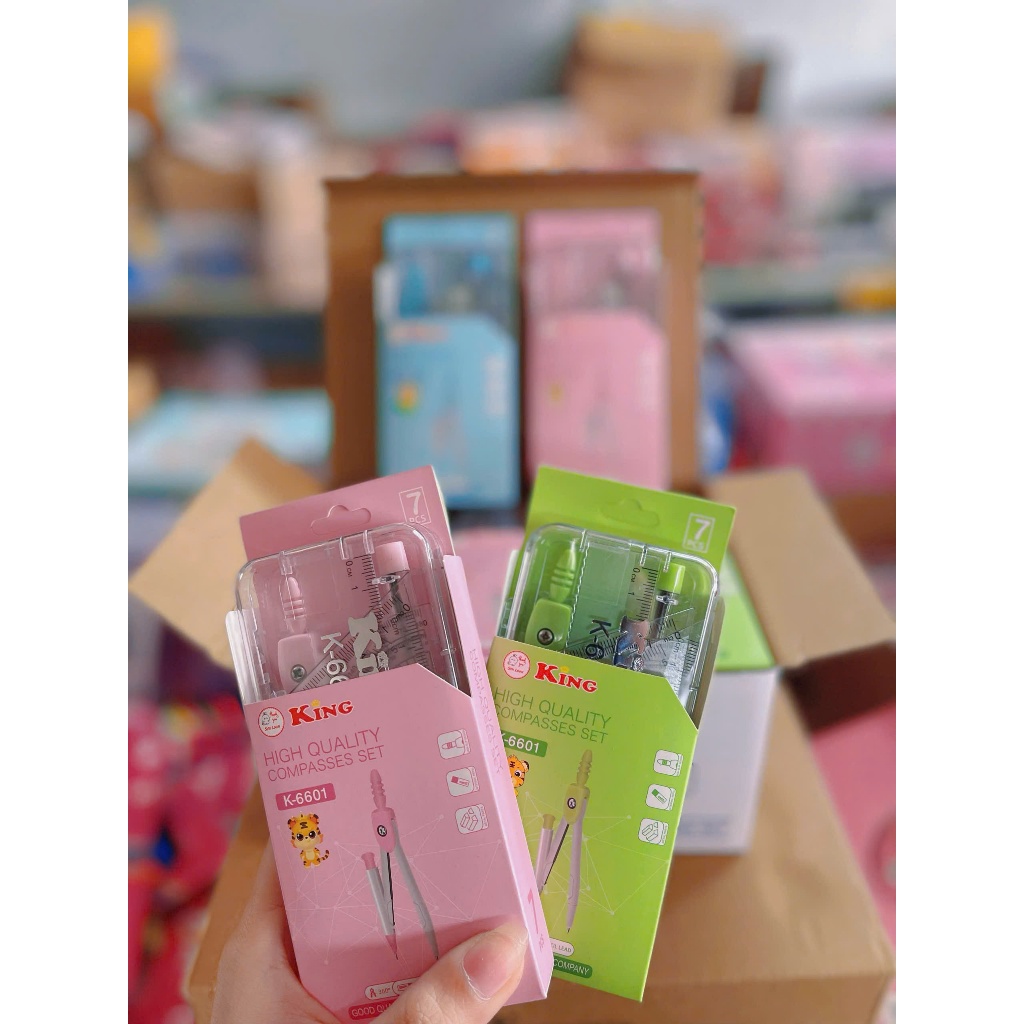Bộ Comfa 7 chi tiết 6601, dụng cụ học tập tiện lợi cho học sinh cấp 1-2