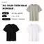 Áo Thun Nam Trơn NOWEAR Premium Essential T-Shirt Cotton, Co Giãn Mát Thoáng, Cổ Tròn Basic, Giữ Form Dễ Phối Đồ