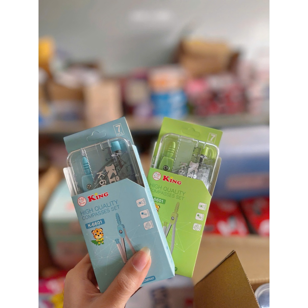 Bộ Comfa 7 chi tiết 6601, dụng cụ học tập tiện lợi cho học sinh cấp 1-2