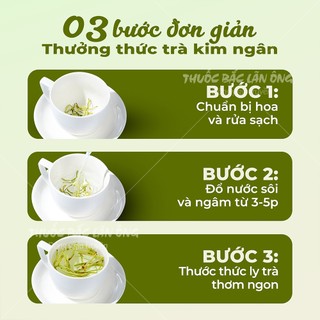 Hoa kim ngân thượng hạng 500g, trà kim ngân hoa, nguyên nụ, không lẫn cành, thanh nhiệt, tốt cho sức khỏe