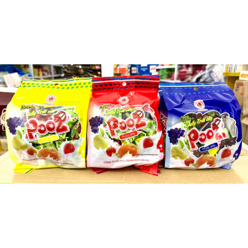 Kẹo Dẻo Jelly Trái Cây Tổng Hợp Pooz Hải Hà Gói 350g | Shopee Việt Nam