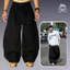 Quần Dài Ống Rộng Form Baggy Coccoon, Gấu Quần Bản To - | BLACK | Vải Khaki Đan