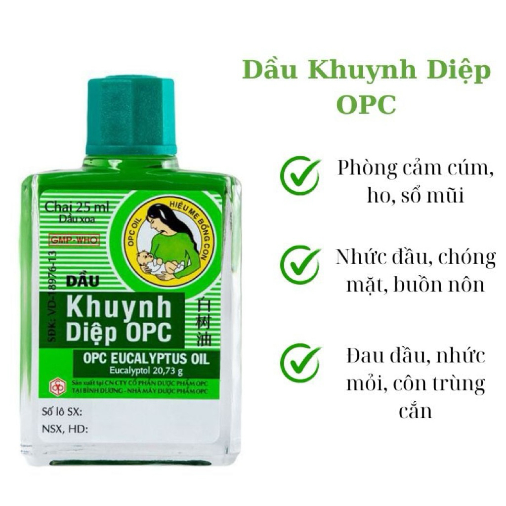 Dầu khuynh diệp Opc hiệu mẹ bồng con 25ml