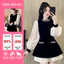 ĐẦM NHUNG PHỐI DÁNG XÒE TIỂU THƯ