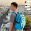 Balo Học Sinh Cấp 2 Xbags Sea Blue XB 3201 - Balo Đi Học Nam Nữ Chống Thấm Nước, Nhiều Ngăn, Đựng Vừa Laptop 15.6 Inch