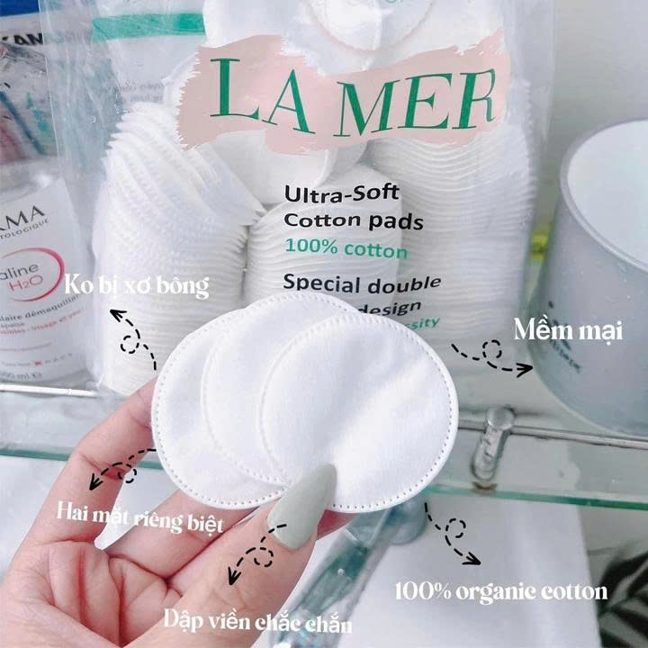 Bông tẩy trang Lamer 201 Miếng, 222 miếng Lameila , bông làm sạch lớp trang điểm AAQ