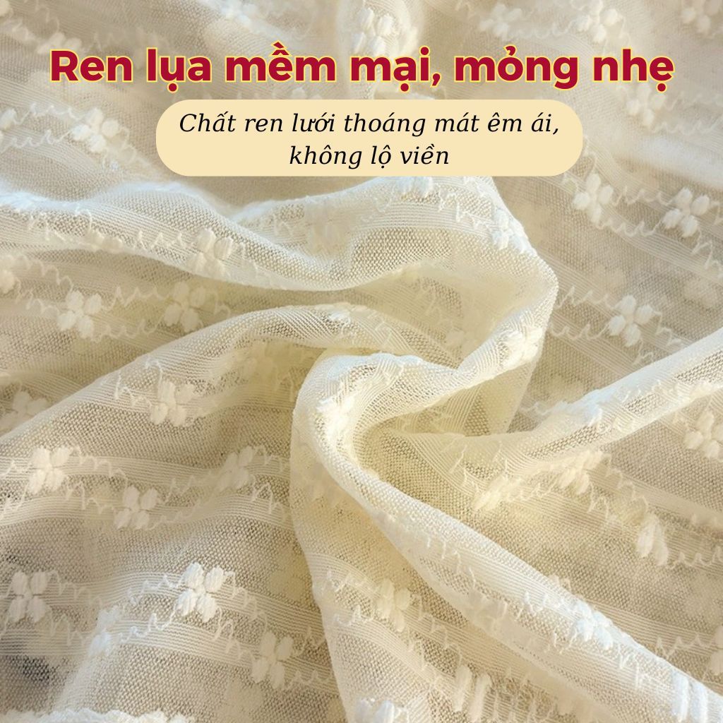 Quần lót nữ ren lưới hoa nhí mềm mại mỏng nhẹ cạp vừa tôn dáng đáy lót lưới thoáng khí LANIXA L5505