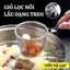 Giỏ lưới cài nồi lẩu lọc vớt thức ăn nhúng lẩu bằng inox an toàn tiện lợi 11x9.5cm