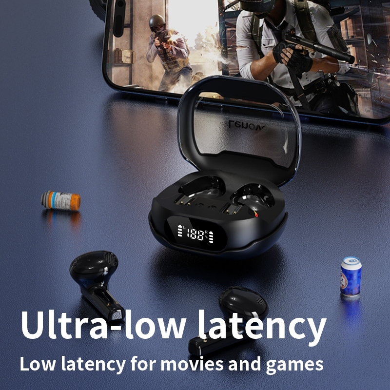 Tai nghe chơi game Bluetooth Lenovo TG101 TWS âm thanh nổi HD, pin lâu, độ trễ thấp, có micro, hiệu ứng đèn RGB