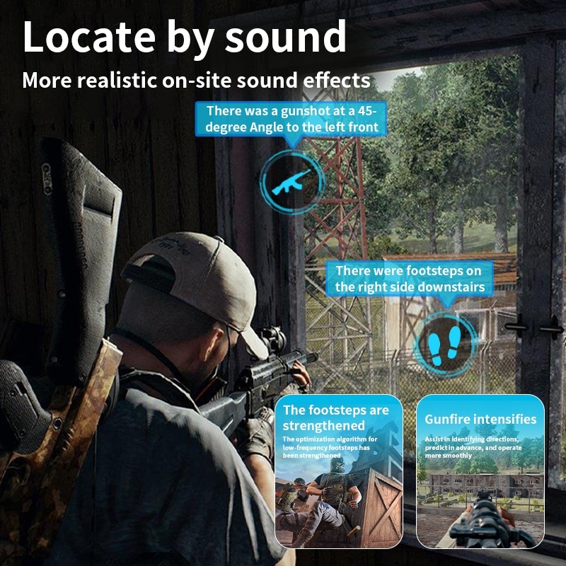 Tai nghe chơi game Bluetooth Lenovo TG101 TWS âm thanh nổi HD, pin lâu, độ trễ thấp, có micro, hiệu ứng đèn RGB