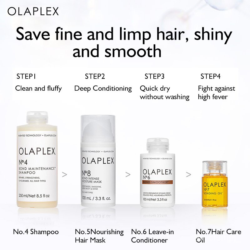 Combo dầu gội xả, kem xả khô, ủ tóc Olaplex Shampoo /Conditioner  chăm sóc phục hồi tóc chuyên nghiệp tại nhà