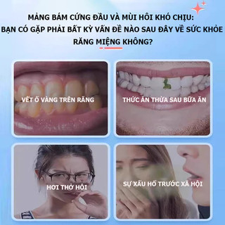 Viên kem đánh răng tiện dụng để súc miệng và đánh răng Giảm Hôi Miệng, Khí Hôi
