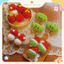 Móc Khoá Len Nhung Bánh Tét Tết Dưa Hấu Đỏ Túi Thần Tài Nấm Handmade Dễ Thương