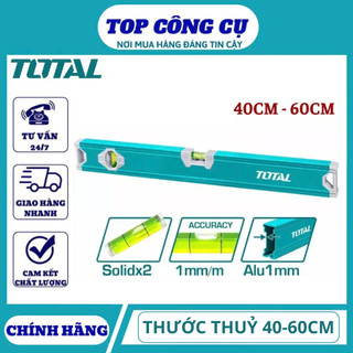 ĐỒ NGHỀ TOTAL Thước thủy 40cm TMT24036 / 60cmm TMT26036 < hàng chính hãng 100% >