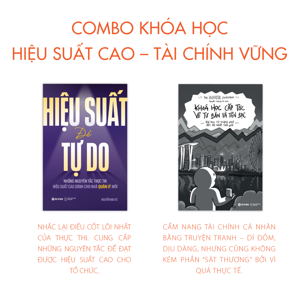 Sách - Combo Khóa Học Hiệu Suất Cao - Tài Chính Vững