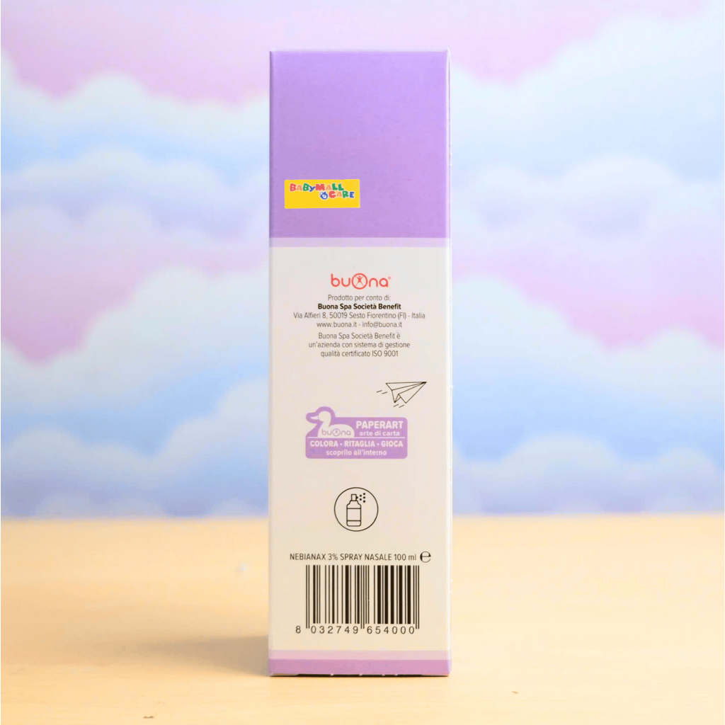 Xịt Mũi Nebianax 3% BOUNA 100ml  Giúp Giảm Sổ Mũi Nghẹt Mũi Cho Bé Từ 3 Tháng | Babymall & Care