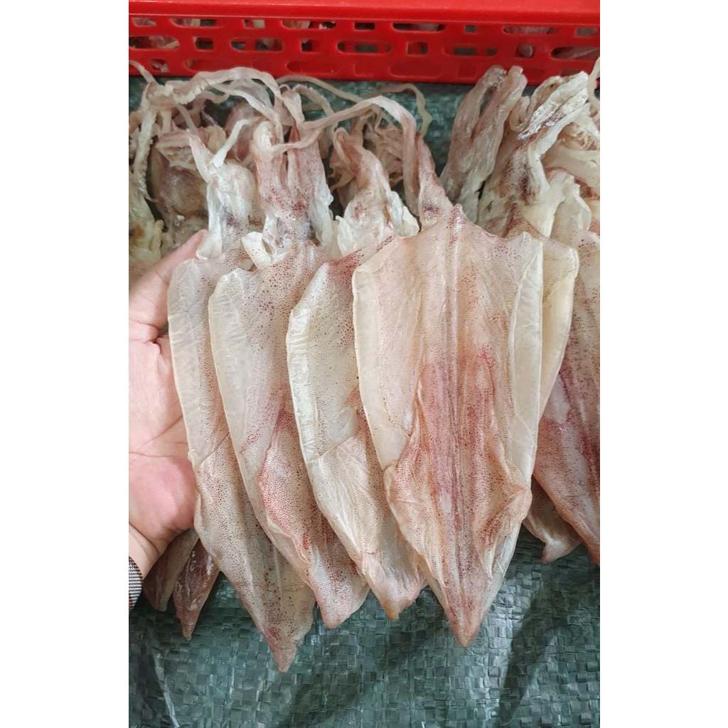 [LOẠI VIP] 1kg Khô mực loại 1 Thế Giới Hải Sản, khô mực size to, mực khô dày mình ngọt thịt được hút chân không