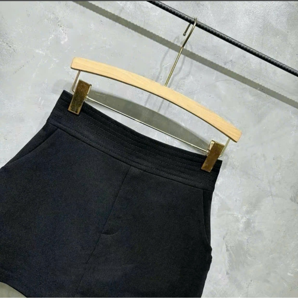 Chân váy chữ A 3 lớp bồng nhẹ cạp cao che mỡ bụng nữ có quần bảo hộ có túi 188 Pena House