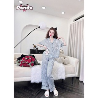 Đồ ngủ pijama tay ngắn quần dài in họa tiết xinh xắn (DB87)