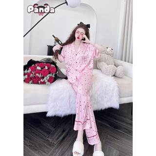 Đồ ngủ pijama tay ngắn quần dài in họa tiết xinh xắn (DB87)