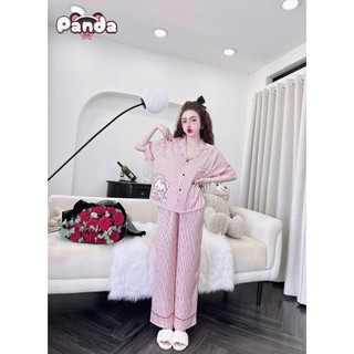 Đồ ngủ pijama tay ngắn quần dài in họa tiết xinh xắn (DB87)