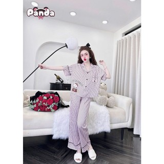 Đồ ngủ pijama tay ngắn quần dài in họa tiết xinh xắn (DB87)