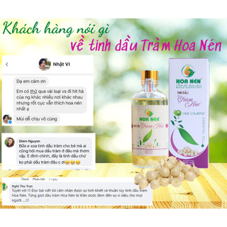 COMBO Tinh dầu Tràm Huế NGÂM CỦ NÉN 100ml - Hoa Nén - Chuẩn VietGAP, an toàn cho mẹ và bé sơ sinh