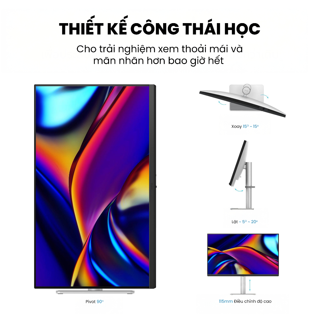 [Mới] BenQ MA270S_Màn hình máy tính dành cho Mac 27" 5K Nano Gloss, Thunderbolt 4, Daisy chain, thiết kế công thái học | BigBuy360 - bigbuy360.vn