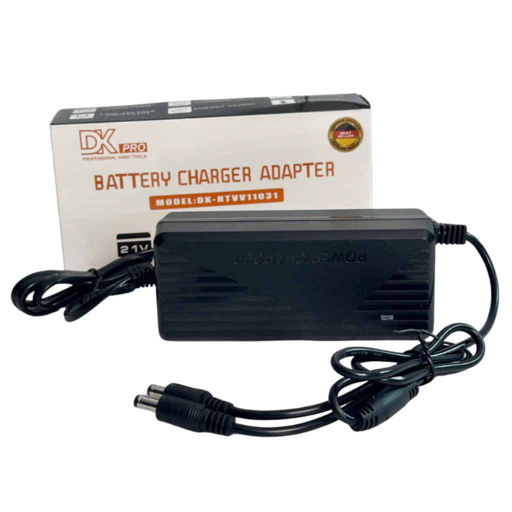 Sạc Nhanh Adapter 3A DKPro - Sạc 2 Pin Cùng Lúc Cho Pin Máy Khoan, Máy Bulong, Mạch Có Quạt Tản Nhiệt