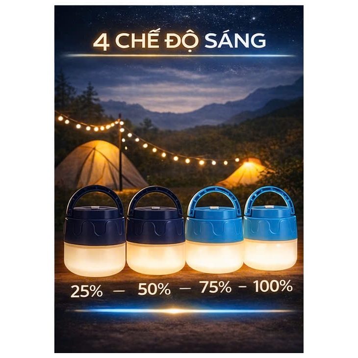 Đèn Tích Điện Anhlinh Tích Điện Siêu Sáng Pin Trâu Kháng Nước Tặng Cáp Sạc