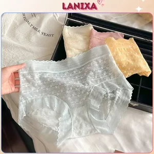 Quần lót nữ ren lưới hoa nhí mềm mại cạp vừa tôn dáng đáy lót lưới thoáng khí LANIXA L5505 -CB