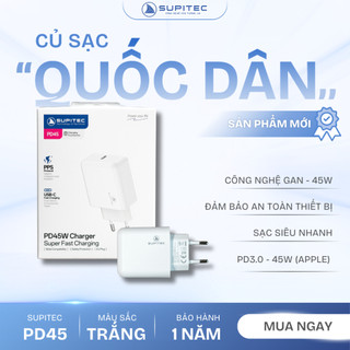 Củ sạc siêu nhanh PD-45W SUPITEC PD45