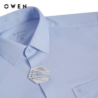 Owen - Áo sơ mi dài tay Regular Fit AR256044DT màu Xanh nhạt chất liệu Knit