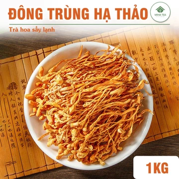 Đông trùng hạ thảo sấy khô 1kg, sợi đông trùng vàng, thơm, pha trà, nấu món chay, hầm, canh
