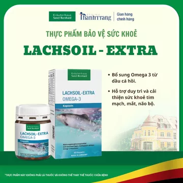 [CHÍNH HÃNG ĐỨC] Viên uống Lachsöl Extra Omega-3 từ dầu cá hồi hỗ trợ bổ sung Omega-3, tốt cho tim mạch và não bộ
