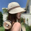 Mũ Chống Nắng Nữ Vành Rộng Phối Viền Thời Trang, Mũ Bucket Chống 99% Tia UV Vải Cotton Cao Cấp