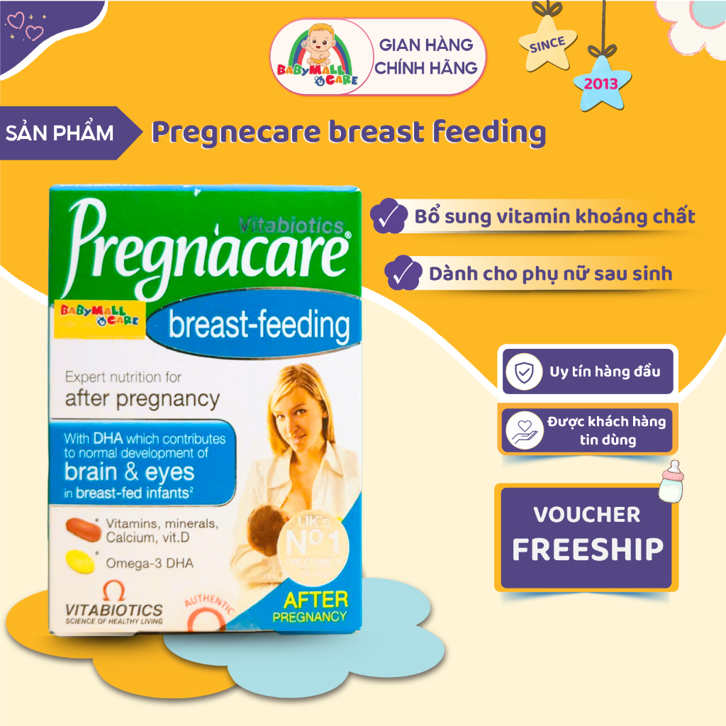 Viên Uống Pregnacare Breast-Feeding Bổ Sung Vitamin Khoáng Chất Cho Mẹ Hộp 84 Viên | Babymall & Care