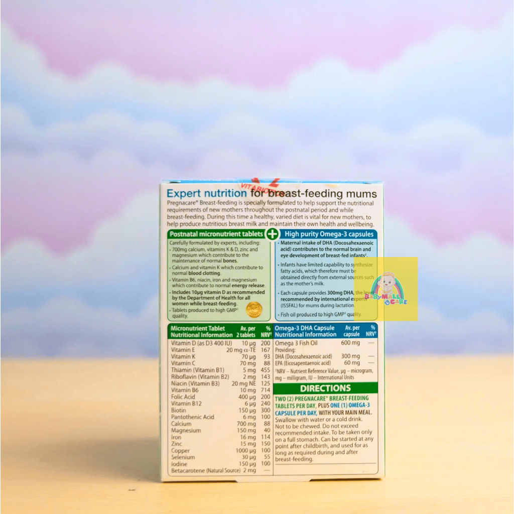 Viên Uống Pregnacare Breast-Feeding Bổ Sung Vitamin Khoáng Chất Cho Mẹ Hộp 84 Viên | Babymall & Care