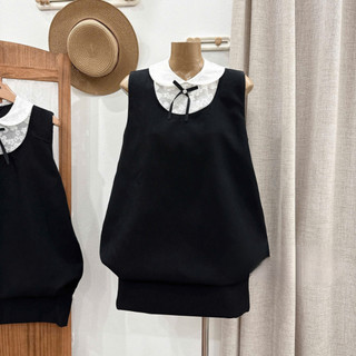 Váy-Đầm Tiểu Thư Phối Ren Nơ Form Bí Phồng BURBLE Dress sang chảnh-Dành Cho Nữ 247Store Mã 1643